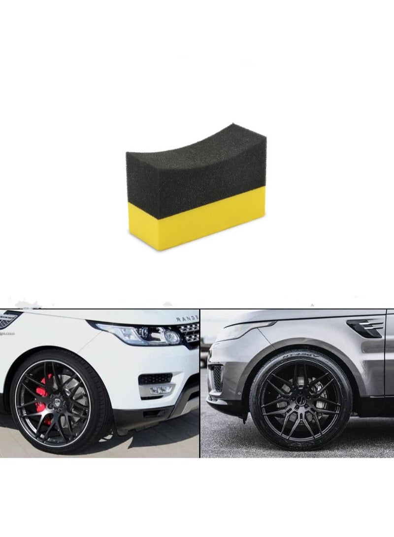 Generic Tire Dressing Applicator Double Wide Curved Foam Sponge - Image 1