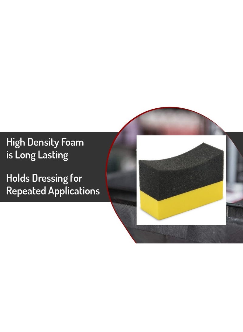 Generic Tire Dressing Applicator Double Wide Curved Foam Sponge - Image 2