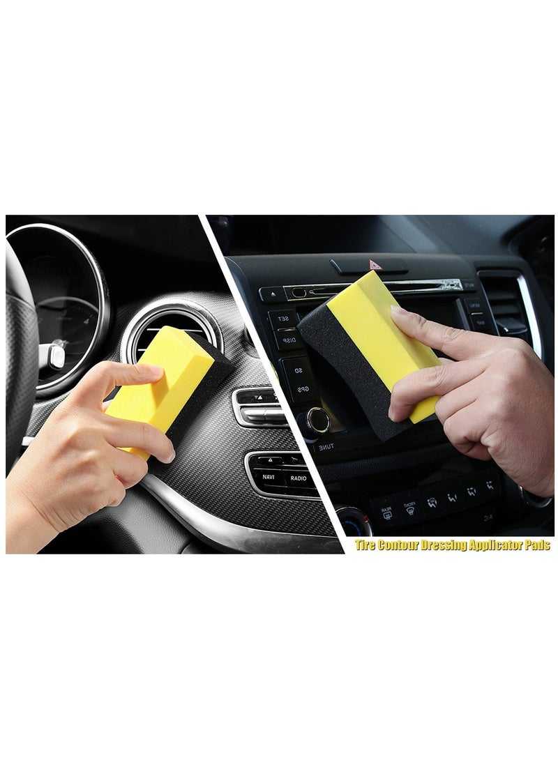 Generic Tire Dressing Applicator Double Wide Curved Foam Sponge - Image 5