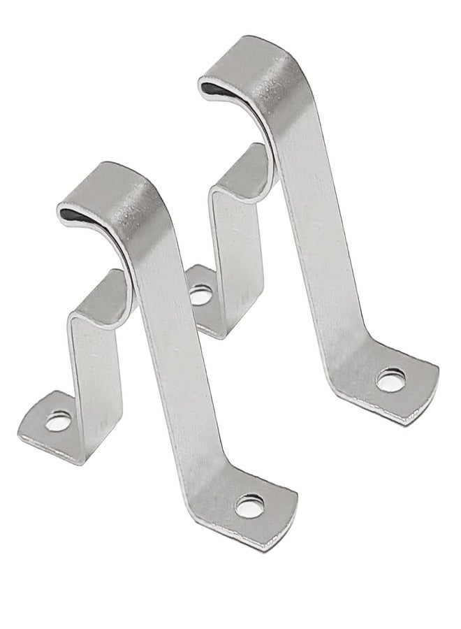 Kowibcl 7/16” Cafe Rod Brackets,Curtain Rod Brackets for mounting a Curtain Rod to The Wall (6-Nickel(4pcs)) - Image 5