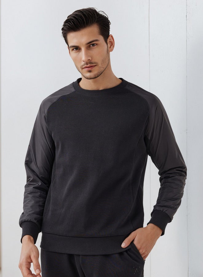 آكتف سويت شيرت رجالي بأكمام راجلان - Image 1
