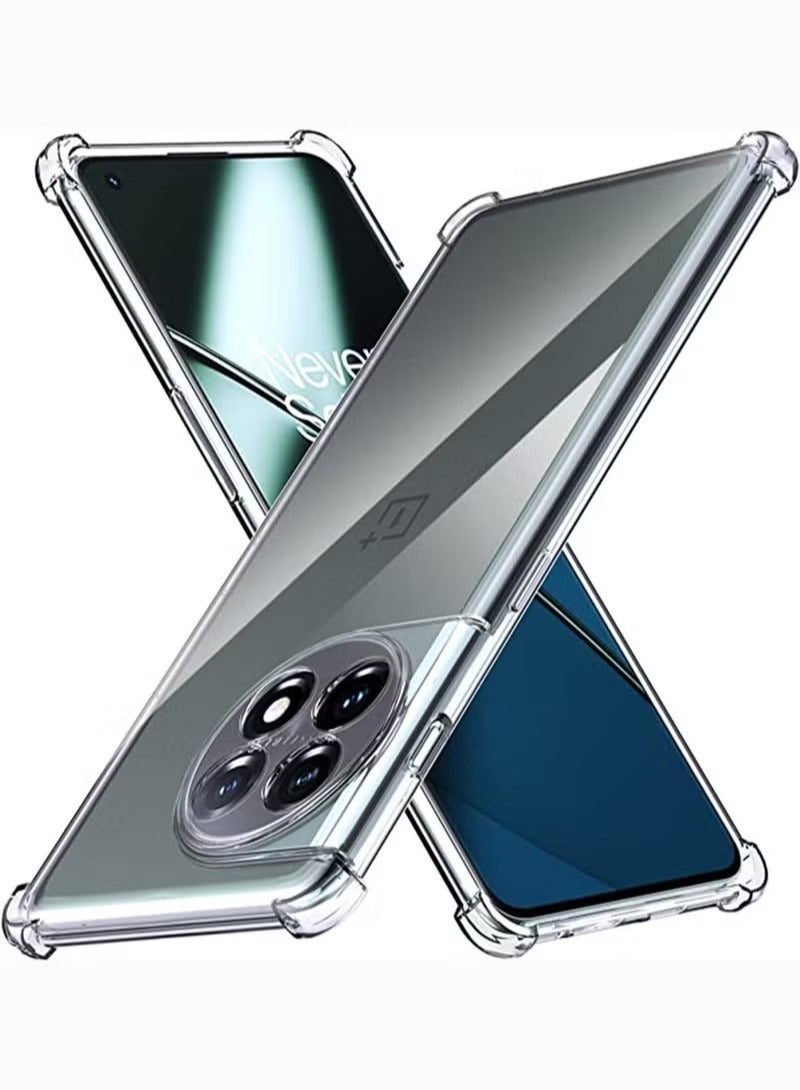 أوشن oneplus 11 5G الهاتف المحمول حالة [ أربعة زاوية سميكة وسادة هوائية ] [ تبو المطاط لينة سيليكون الهاتف المحمول حالة ] مناسبة لأنّ oneplus 11 5G السقوط واقية من الصدمات الهاتف المحمول حالة شفافة - Image 2