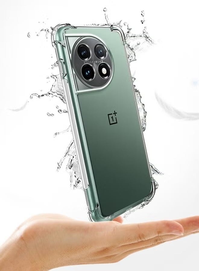 أوشن oneplus 11 5G الهاتف المحمول حالة [ أربعة زاوية سميكة وسادة هوائية ] [ تبو المطاط لينة سيليكون الهاتف المحمول حالة ] مناسبة لأنّ oneplus 11 5G السقوط واقية من الصدمات الهاتف المحمول حالة شفافة - Image 5