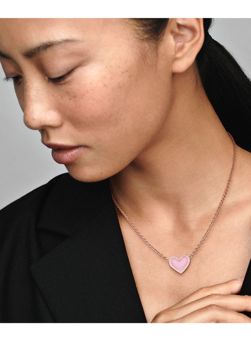 EVEREEN Pink Swirl Heart Collier Necklace  - Image 2
