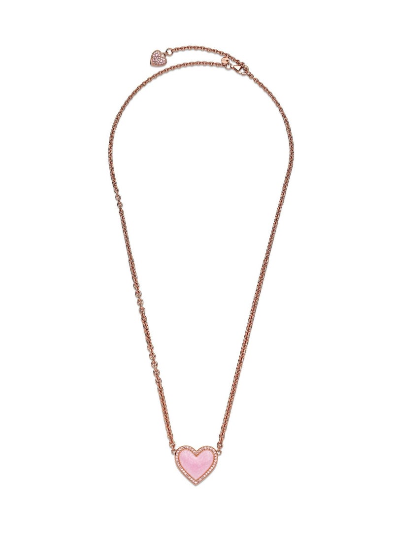 EVEREEN Pink Swirl Heart Collier Necklace  - Image 4