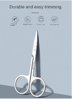 ماركة غير محددة مقص تشذيب الحواجب من الإستانلس إستيل فضي  - Image 4
