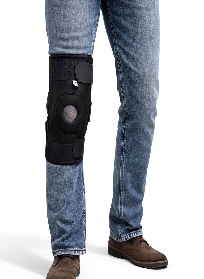 CHEVALIER Open Patella Hinged Knee Immobilizer/Brace/Knee Cap Knee Belt Support for Joint Pain Relief Men and Women, Fits 11 to 18 inches - Measure 4" Above your Knee - Image 1