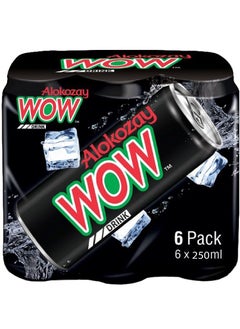 Alokozay Wow Regular Drink Cans 6 x 250ml  - Image 1