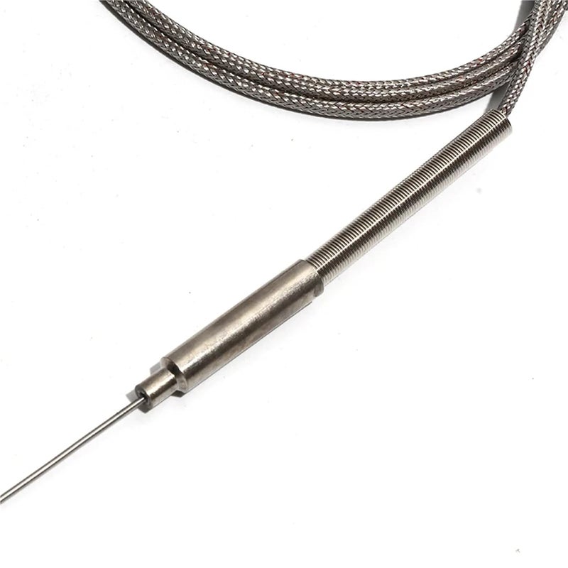 WRNK-191 Flexible K-Type Armored Thermocouple, Wire Diameter 1-2mm, Length 50-500mm, Measures 0-1100°C 1pcs(Dia. 1mm-Cable 3M,Probe L 150mm) - Image 5