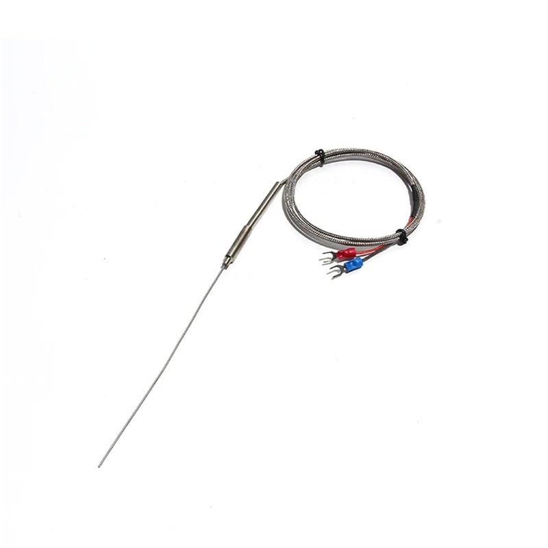 WRNK-191 Flexible K-Type Armored Thermocouple, Wire Diameter 1-2mm, Length 50-500mm, Measures 0-1100°C 1pcs(Dia. 1mm-Cable 3M,Probe L 150mm) - Image 2