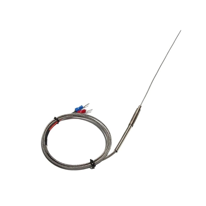 WRNK-191 Flexible K-Type Armored Thermocouple, Wire Diameter 1-2mm, Length 50-500mm, Measures 0-1100°C 1pcs(Dia. 1mm-Cable 3M,Probe L 150mm) - Image 3