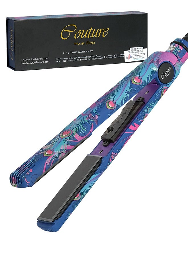 Couture Hair Pro - Hair Straightener - Premium Saloon Quality - Fast Heat up -Peacock - Image 1