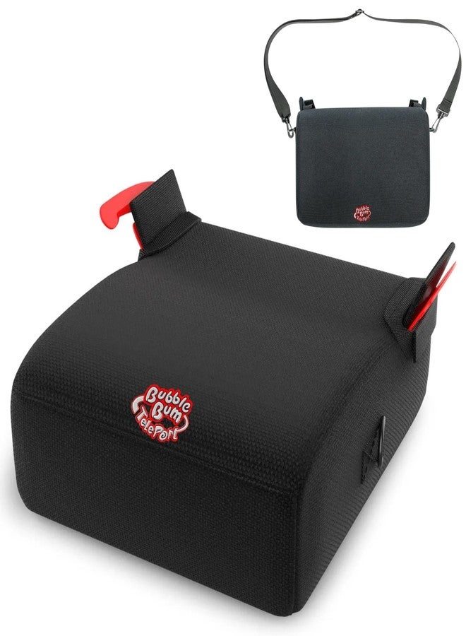 BubbleBum Teleport Backless Booster Car Seat, Kids Booster Seat for Car 40-100 lbs, Telescopic Portable Carseat, Ideal for Everyday Use and Foldable for Travel, 4 Year Old + Child/Toddler - Black - Image 1