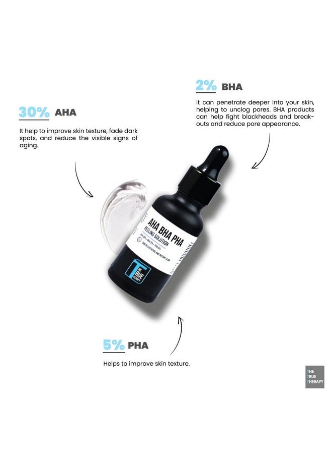 العلاج الحقيقي محلول تقشير البشرة 30% Aha + 2% Bha + 5% Pha للحصول على بشرة متوهجة فورية - 30 مل  - Image 4