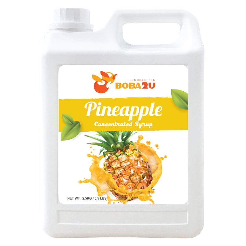 BOBA2U CONCENTRATED SYRUP 5.5 LBS (Pineapple) - Image 1