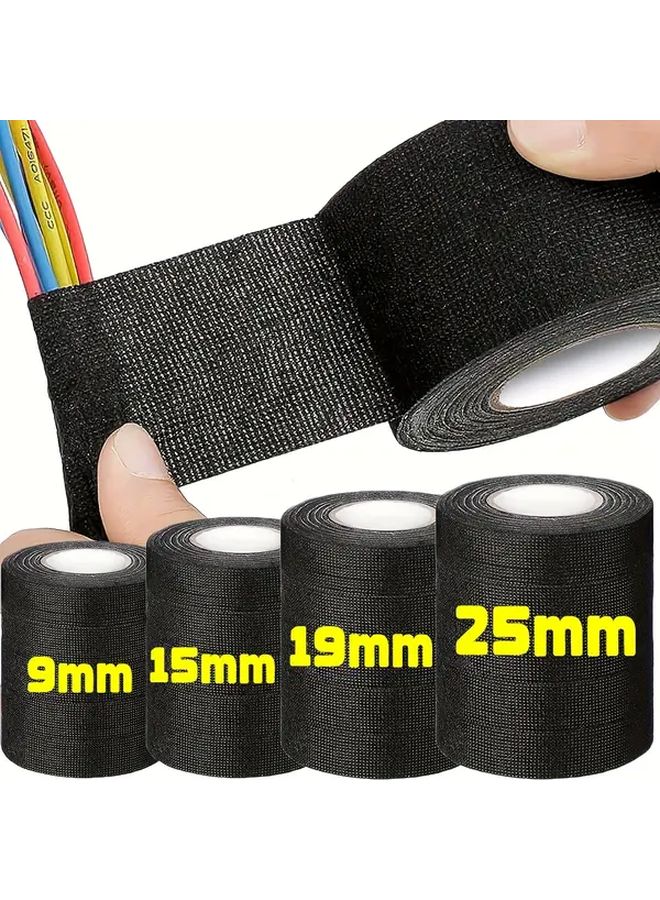 9MM Heat Resistant Electrical Cloth Tape For Cable Wiring Harness Organization - Image 5