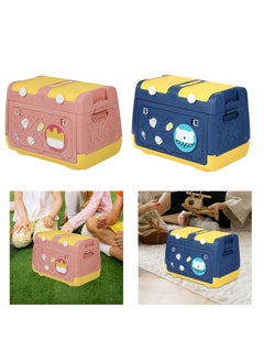 Toy Storage Box with Wheels Multipurpose Portable Storage Case Container Cute for Games Book Puzzles Kids Bedroom Nursery Room - pzsku/Z7E3B4823E6518BF78968Z/45/_/1732287059/956ac533-f596-4d38-afcf-5123aae76b28