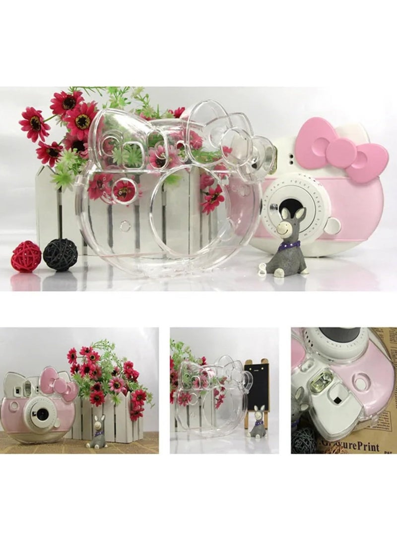 Protective Case Compatible with Fujifilm Instax Mini Hello Kitty Instant Film Camera/Crystal Hard Case PVC Protective Case Carrying Case - Clear - Image 4