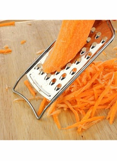 KASTWAVE Food Grater Cheese Grater Stainless Steel Grater for Ginger Garlic Nutmeg Chocolate Vegetables Lemon Dishwasher Safe Set of 5(Red)  - Image 3