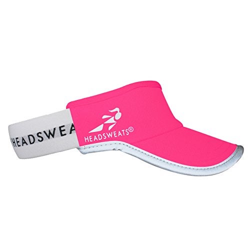 Headsweats Womens Lightweight Performance Running Reflective Visor, Neon Orange - Image 2