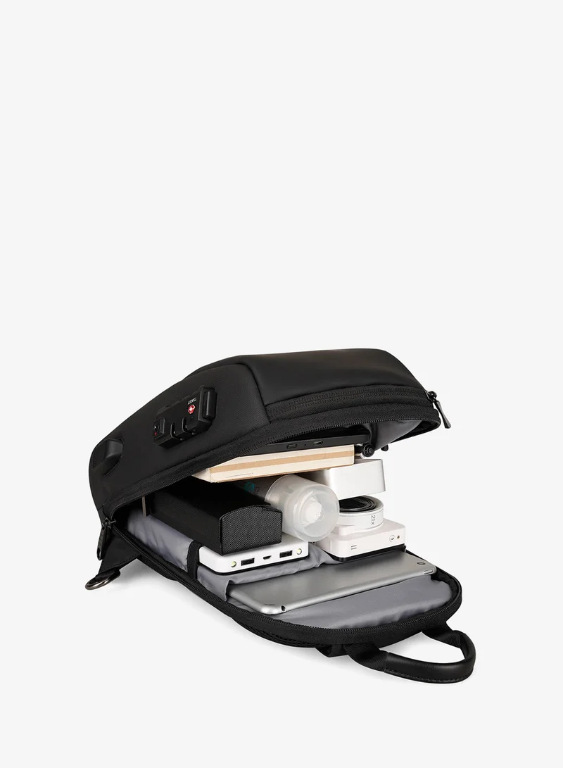 MARK RYDEN MARK RYDEN Anti-theft Shoulder Bag for Men, Crossbody Bags with USB Charging Port, Waterproof Chest Bag for Travel, Work, School, Business-Black, Black