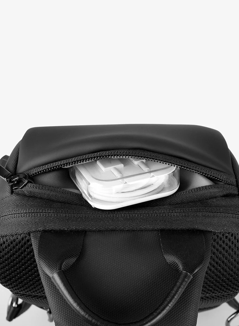 MARK RYDEN MARK RYDEN Anti-theft Shoulder Bag for Men, Crossbody Bags with USB Charging Port, Waterproof Chest Bag for Travel, Work, School, Business-Black, Black