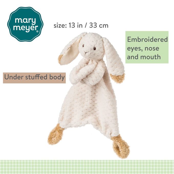 Mary Meyer Lovey Soft Toy, 13-Inches, Oatmeal Bunny - Image 5