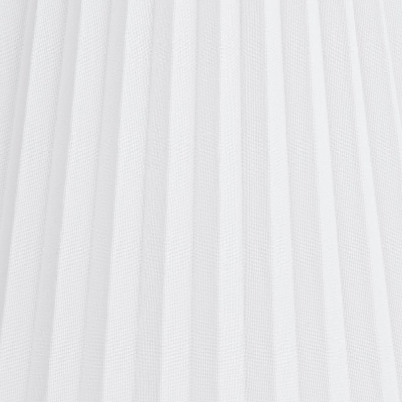 Springcrest Hardback Knife Pleated Empire Lamp Shade Brussels White Large 10" Top x 17" Bottom x 14.75" Slant x 14.5" High Spider with Replacement Harp and Finial - - Image 2