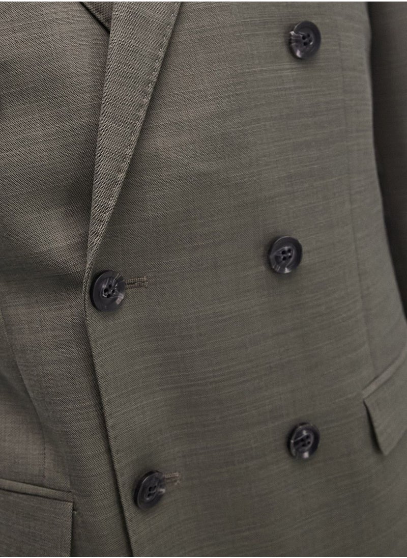 توب مان Double Breasted Suit Jacket  - Image 4