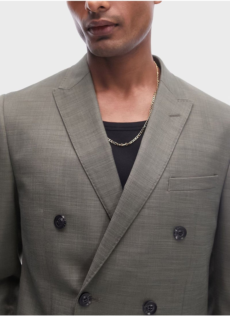 توب مان Double Breasted Suit Jacket  - Image 3