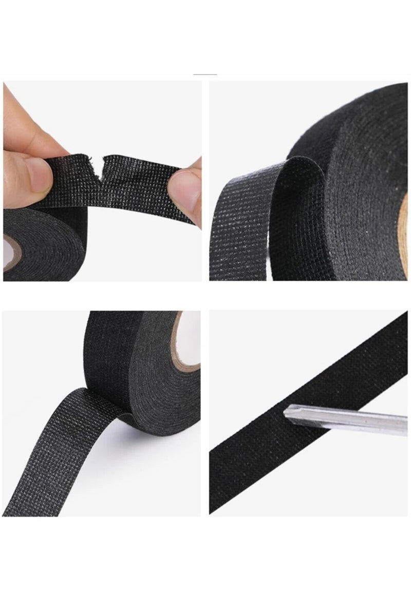 إيروريكس شريط لاصق مقاوم للحرارة ومثبط للهب بطول 15 متر، مصنوع من قماش كوربلاست لاصق، مناسب لتوصيلات أسلاك السيارات... - Image 5