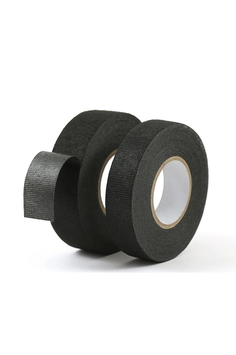 إيروريكس شريط لاصق مقاوم للحرارة ومثبط للهب بطول 15 متر، مصنوع من قماش كوربلاست لاصق، مناسب لتوصيلات أسلاك السيارات... - Image 3