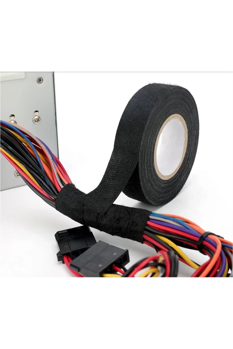 إيروريكس شريط لاصق مقاوم للحرارة ومثبط للهب بطول 15 متر، مصنوع من قماش كوربلاست لاصق، مناسب لتوصيلات أسلاك السيارات... - Image 4