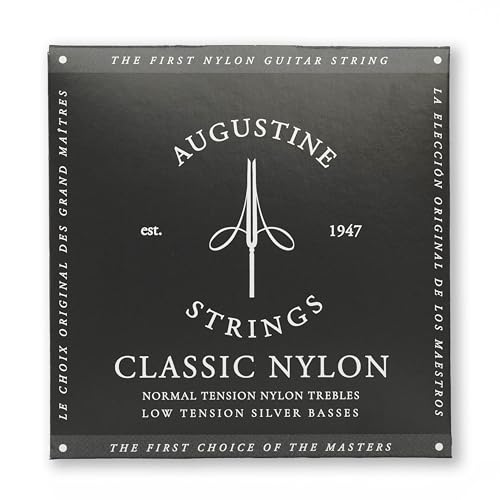 Augustine Strings Classic Black - Low Tension Classical Guitar Strings - The Original Nylon String - 1 Set - Image 1