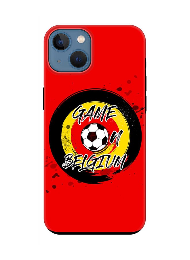 Stylizedd Tough Pro Case for iPhone 15 Dual Layer Hybrid PC TPU Customized Mobile Cover Matte Finish Phone Case - Game on Belgium - Image 1