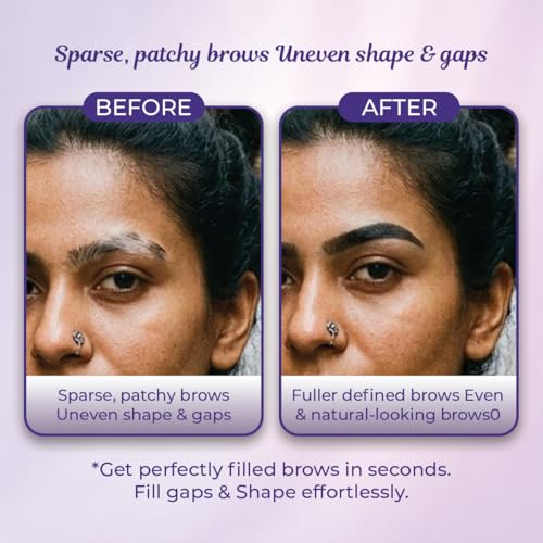 Sanfe Eyebrow Filler Pen | Perfect Eyebrow Enhancer, waterproof & smudge-proof | one swipe application with micro precision, natural & long-lasting finish | For Denser & Fuller Eyebrows | Black (Black, Pack Of 1) - Image 2