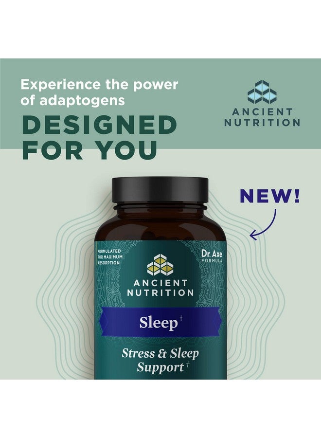 آينشنت نيوترشن أشواغاندا لدعم النوم من شركة Ancient Nutrition، لدعم النوم والإجهاد، وتعزيز الاسترخاء العقلي، وخالي من الجلوتين، ومناسب لنظام باليو ونظام كيتو الغذائي، 60 كبسولة - Image 2