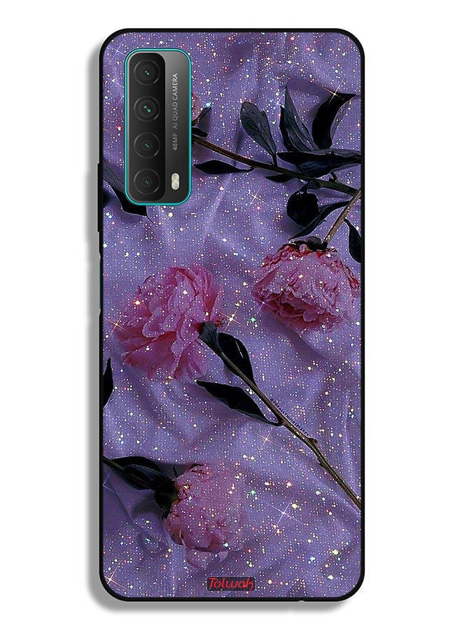 Tolwak Huawei Y7a Protective Case Cover Glitter Roses - Image 2