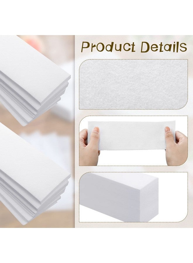 Dunzy 2000 Pcs Large Non Woven Wax Strips For Hair Removal Face 3 X 8 Inch Body Waxing Strips Epilating Leg Wax Strips For Beauty Women Men Arms White - Image 3