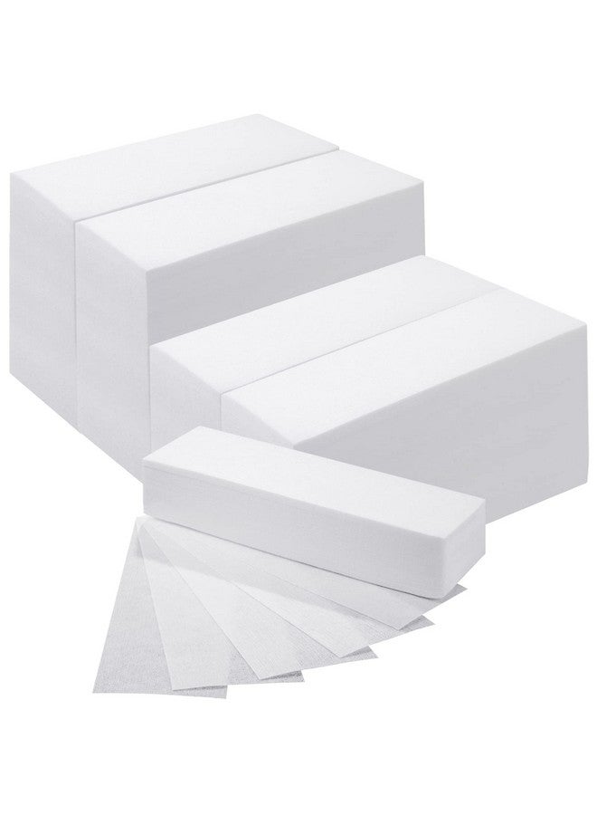 Dunzy 2000 Pcs Large Non Woven Wax Strips For Hair Removal Face 3 X 8 Inch Body Waxing Strips Epilating Leg Wax Strips For Beauty Women Men Arms White - Image 2