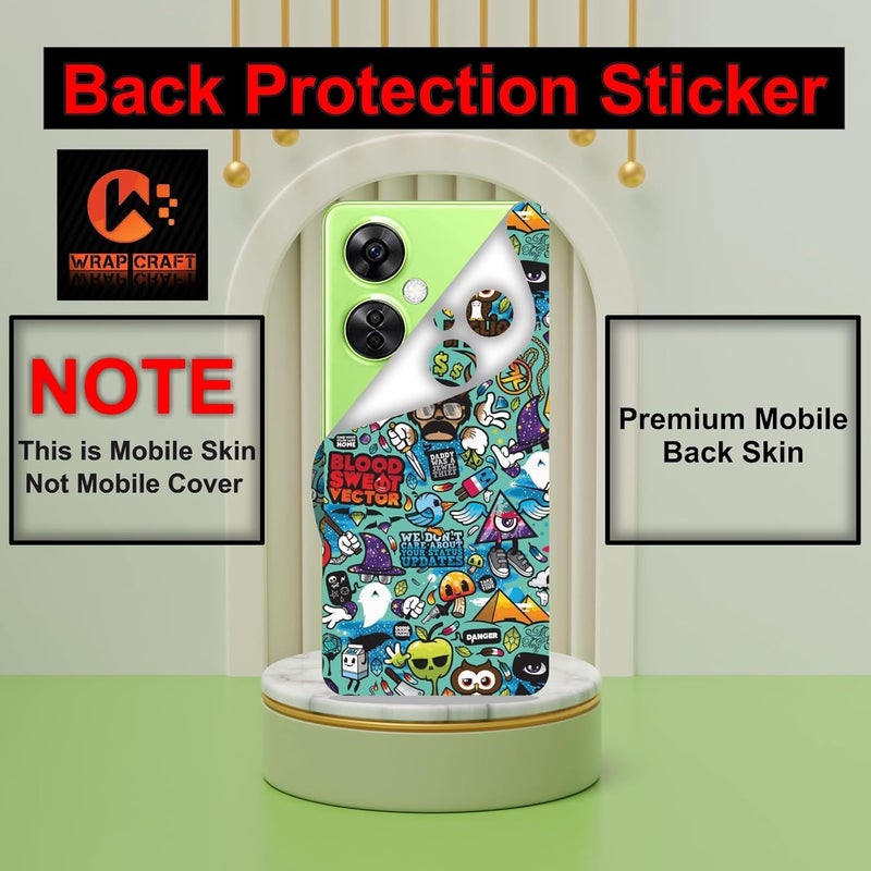 WRAP CRAFT Mobile Skin Sticker Compatible with Apple iPhone 15 Pro Max Skin Not Back Cover, Camera & Back Protector Mobile Skin Wrap; Apple 15 PRO MAX-KE-331 - Image 2