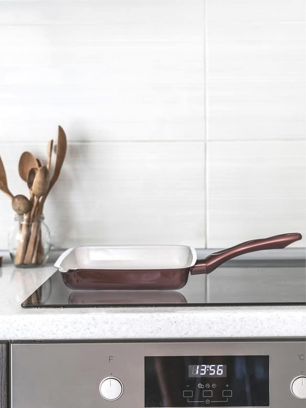 Goodhomes Ceramic Coated Non-Stick cookware 26cm Grill Pan CWCC26GP01 - Image 2