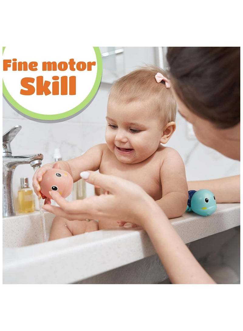 JiFENG طفل حمام & ماء لعبة , سلحفاة صغيرة , فتى & بنت حمام لعبة هبة - Image 3