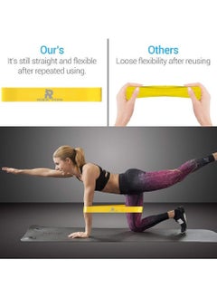 Rock Pow Resistance Bands Set for Men and Women, Pack of 5 Different Levels Elastic Band for Home Gym Long Exercise Workout – Great Fitness Equipment for Training, Yoga  - Image 4