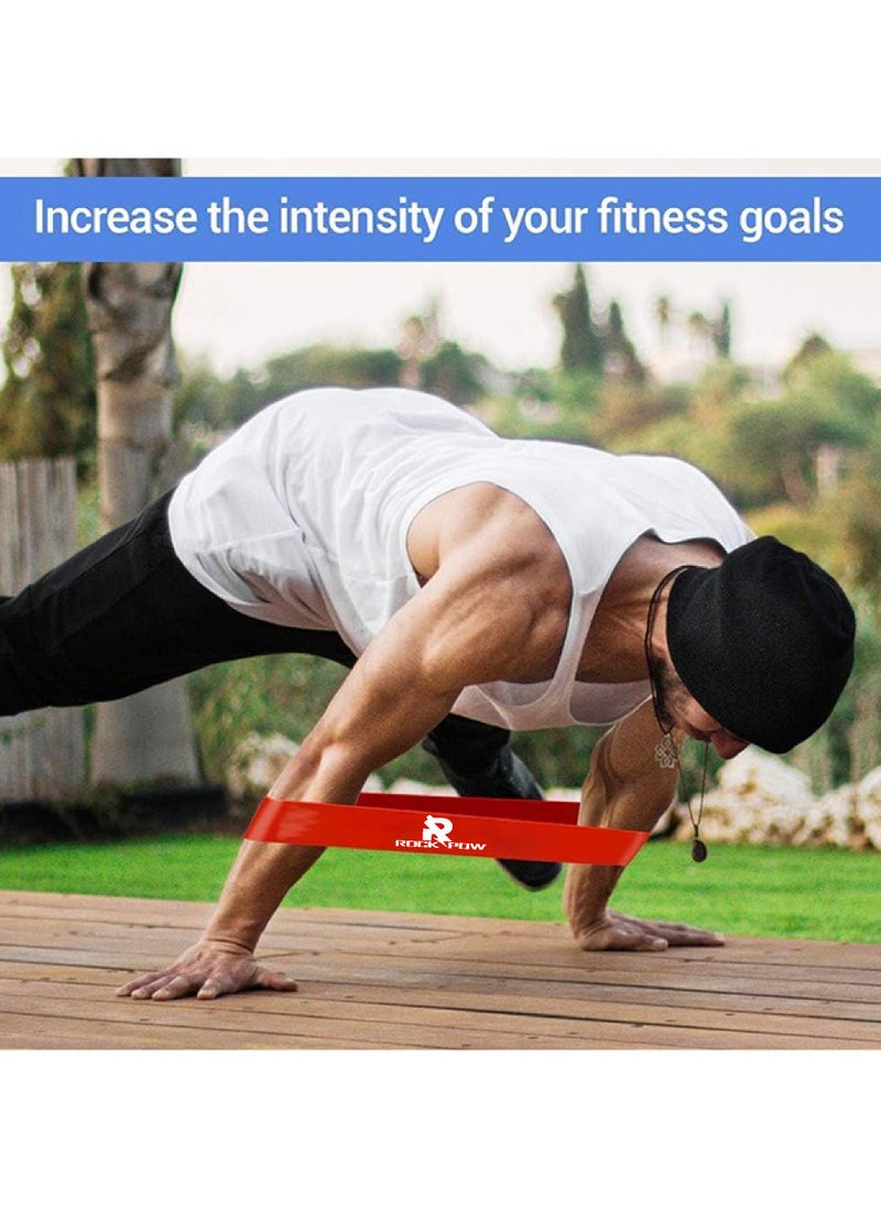 Rock Pow Resistance Bands Set for Men and Women, Pack of 5 Different Levels Elastic Band for Home Gym Long Exercise Workout – Great Fitness Equipment for Training, Yoga  - Image 3