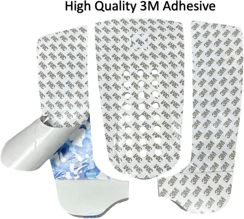 Shaka Pro EVA Surfboard Traction Pads (Front and Back) - 7 Adjustable Pieces with 3M Adhesive - Max Diamond Grip with Kicker and Arch Bar - Fits All Board Sizes - Image 5