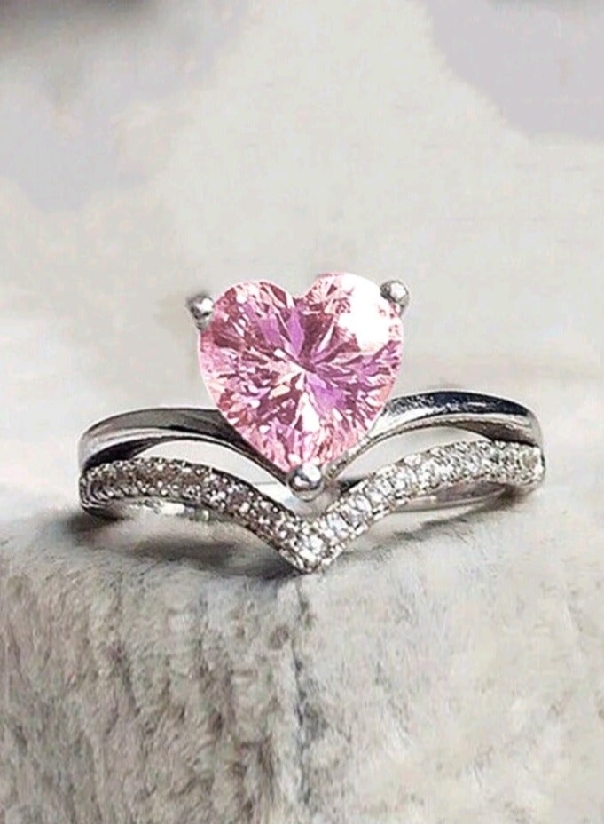 Trendy Silver Plated Ring For Women Size 5 - Image 4