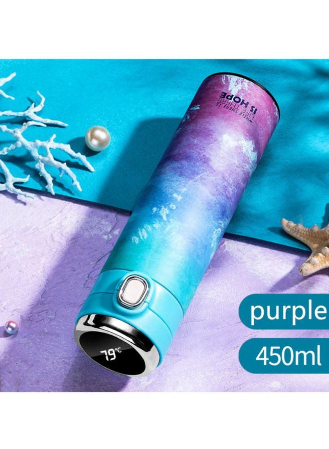 Loquat Thermo-Display Smart Water Bottle Purple/Blue - Image 2