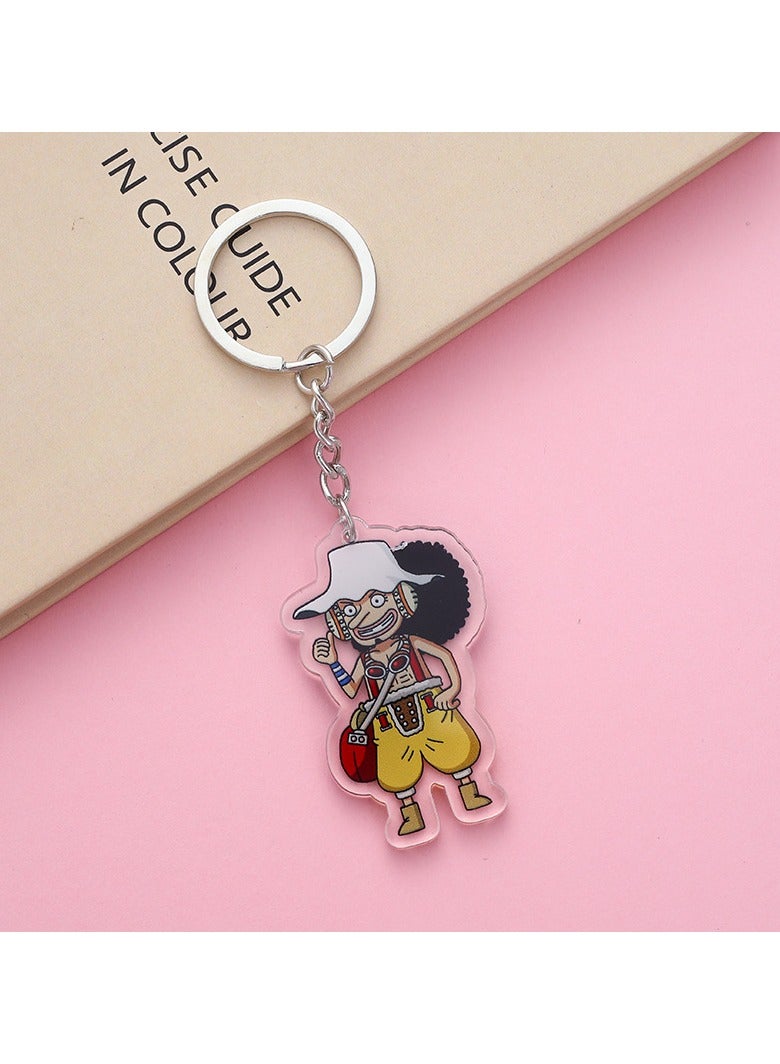 1-Piece Anime One Piece Usopp Acrylic Keychain