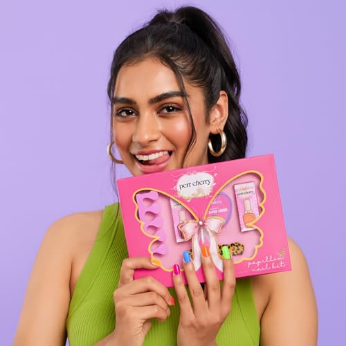 Perr Cherry 5 Piece Organic Makeup Kit for Kids, Preteens & Teen Girls | Non-Toxic, Cruelty-Free & Vegan Makeup Set For Girls | 100% Natural & Skin Friendly (Assorted Colours) - Image 2